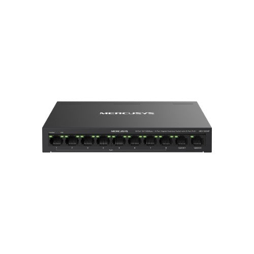 TP-LINK Mercusys MS110CMP 8-Port 10/100 Mbps + 2-Port Gigabit Desktop Switch with 8-Port PoE+