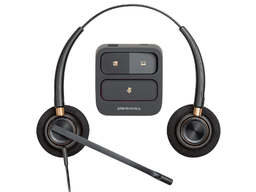 HP POLY ENCOREPRO 520 BINAURAL HEADSET  QUICK DISCONNECT