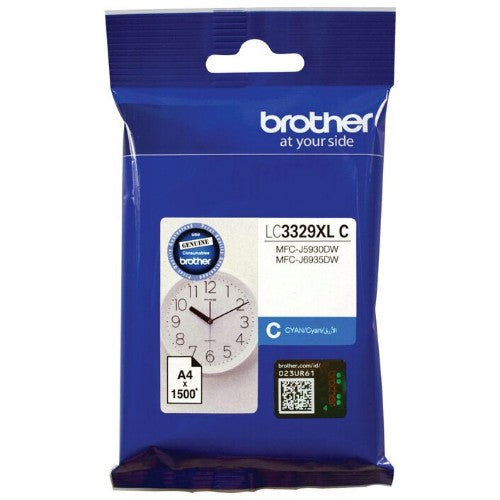 Brother LC3329XLC ink cartridge 1 pc(s) Original High (XL) Yield Cyan