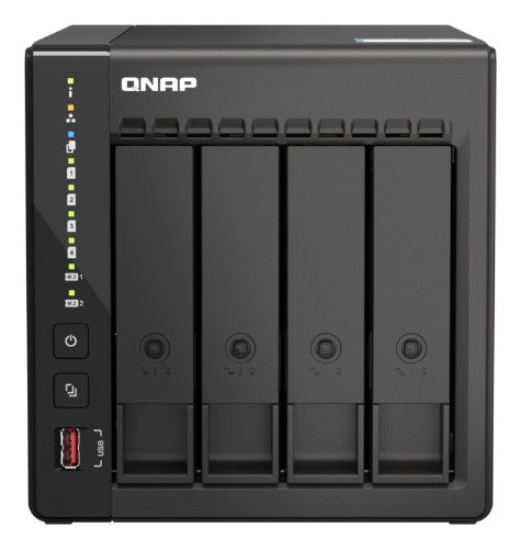 QNAP TS-453E NAS Tower Intel® Celeron® J6412 8 GB 16 TB QNAP Turbo System Black