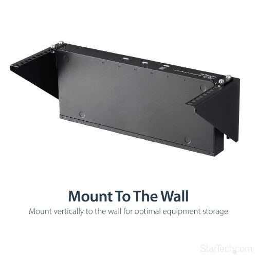 StarTech.com 4U 19in Steel Vertical Wall Mount Equipment Rack Bracket - TAA
