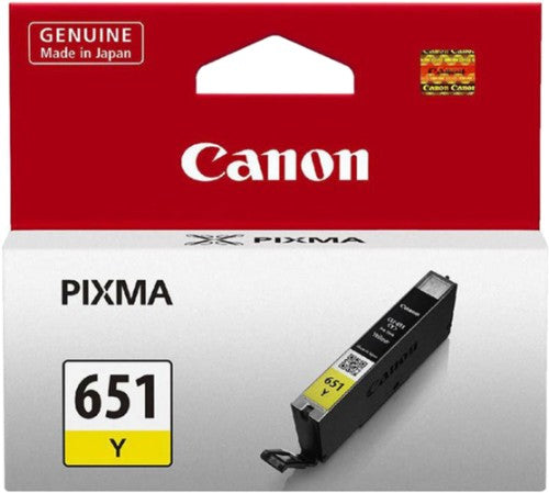 CANON CLI651Y INKJET CARTRIDGE YELLOW