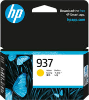HP 937 YELLOW ORIGINAL INK CARTRIDGE 800 PAGE YIELD FOR OJPRO 9132E 9133 9135E 9130