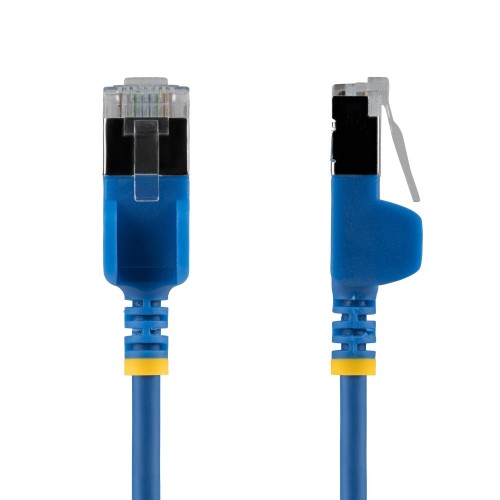 StarTech.com 4m Blue Ultra Slim Cat6A Ethernet Cable, Snagless, FTP, Pure Bare Copper Wire, 34AWG Slim RJ45 Network Patch Cord, Individually Tested