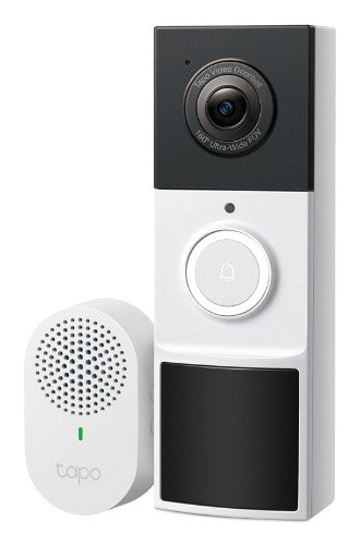 TP-Link Tapo Video Doorbell Camera Black, White