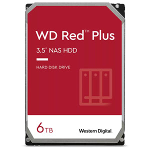 Western Digital Red Plus internal hard drive 6 TB 5400 RPM 256 MB 3.5" Serial ATA III