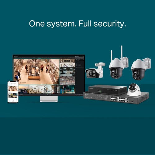 TP-Link VIGI 4MP Outdoor Full-Color Wi-Fi Pan Tilt Network Camera