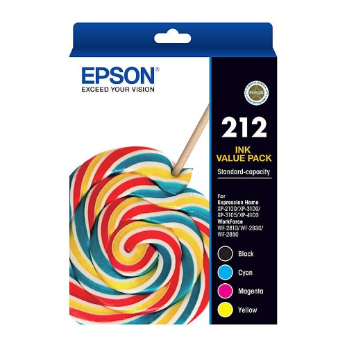 Epson 212 ink cartridge 4 pc(s) Original Standard Yield Black, Cyan, Magenta, Yellow