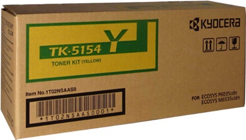 KYOCERA TK-5154Y YELLOW TONER FOR M6535CIDN/P6035CDN - 10K