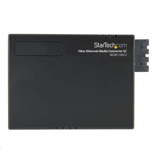 StarTech.com Multi-Mode (MM) SC Fiber Media Converter for 10/100Mbps Networks, Standalone Ethernet to SC MM Fiber Media Converter, 1310nm, 2km - TAA