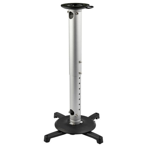 StarTech.com Universal Ceiling Projector Mount - Heavy Duty Height Adjustable/Extendable Pole Mount 5-22.7" from Ceiling - 33lb (15kg) - Tilt/Rotate - Hanging Projector Mount w/ Bracket - TAA