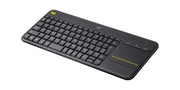 Logitech 920-007165 keyboard TV RF Wireless English Black