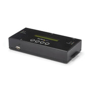StarTech.com 1:1 Standalone Hard Drive Duplicator and Eraser, SAS and SATA HDD/SSD Cloner/Copier, Hard Disk Duplicator/Sanitizer, Harddrive Wiper, LCD Display, Toolless, No PC Required - TAA Compliant