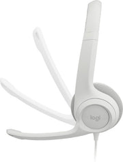 Logitech 981-001287 headphones/headset Wired Head-band Office/Call center USB Type-A White