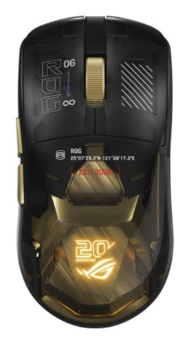ASUS ROG Harpe II Extreme Edition 20 Gaming mouse Right-hand RF Wireless + Bluetooth + USB Type-A Optical 65000 DPI