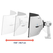 Ergotron HX Series HX ARM WITH VERY HEAVY DUTY PIVOT DESK (WHITE), FOR 1000R 57" MONITORS