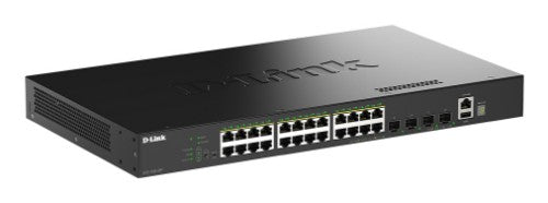 D-Link 28-Port Gigabit Stackable PoE+ Smart Managed Switch with 4 x 10G SFP+ Ports