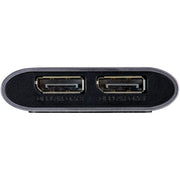 StarTech.com Thunderbolt to Dual DisplayPort Adapter DP 1.4, Dual 4K 60Hz or Single 8K/5K Thunderbolt to DP Converter, 2x DisplayPort Monitor Video Display Adapter - Mac & Windows