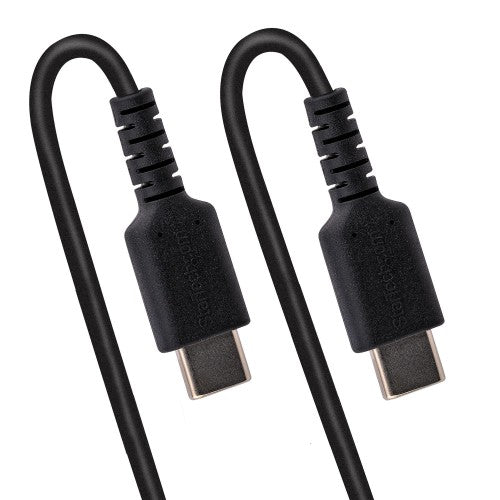 StarTech.com 3ft (1m) USB-C Fast Charging Cable, Rugged, Coiled, Charge & Sync, 3A, USB 2.0, TPE Jacket and Aramid Fiber - USB C Charging Cord
