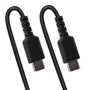 StarTech.com 1.6ft (50cm) USB-C Fast Charging Cable, Rugged, Coiled, Charge & Sync, 3A, USB 2.0, TPE Jacket and Aramid Fiber - USB C Charging Cord
