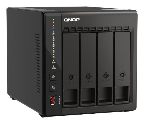 QNAP TS-453E NAS Tower Intel® Celeron® J6412 8 GB 16 TB QNAP Turbo System Black
