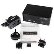 StarTech.com 2 Port DVI VGA Dual Monitor KVM Switch USB with Audio & USB 2.0 Hub - TAA