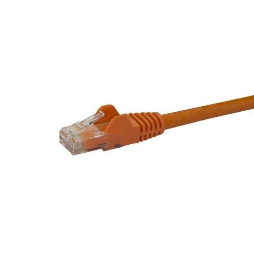 StarTech.com 2m CAT6 Ethernet Cable - Orange CAT 6 Gigabit Ethernet Wire -250MHz 100W PoE RJ45 UTP Network/Patch Cord Snagless w/Strain Relief Individually Tested