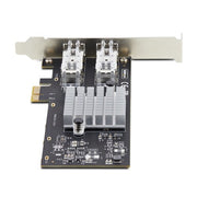 StarTech.com 2-Port GbE SFP Network Card, PCIe 2.0 x1, Intel I350-AM2 2x 1GbE Controller, 1000BASE Copper/Fiber Optic, Dual-Port Gigabit Ethernet NIC, Desktop/Server Backplanes - Windows and Linux Compatible