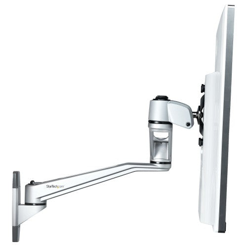 StarTech.com Wall Mount Monitor Arm - Articulating Ergonomic VESA Wall Mount Monitor Arm - 20" (52cm) Long - Single Display up to 34" (30.9lb/14kg) - Swivel/Tilt/Rotate - Adjustable Screen Mount - TAA