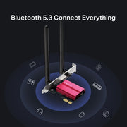 Mercusys AXE5400 Wi-Fi 6E Bluetooth 5.3 PCIe Adapter