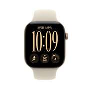 Apple Watch Series 12 GPS + Cellular 42mm Light Gold Aluminium Case with Sand Sport Band - S/M