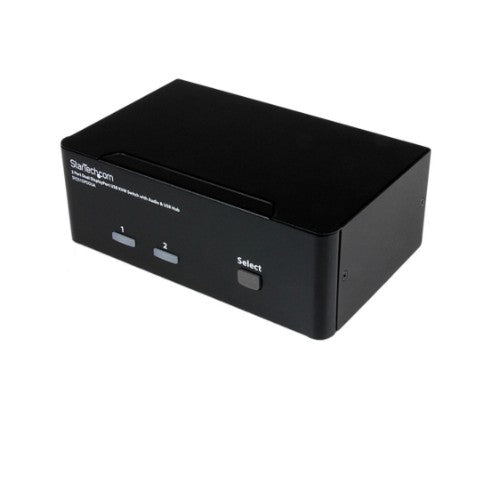 StarTech.com 2 Port Dual DisplayPort USB KVM Switch with Audio & USB 2.0 Hub - TAA