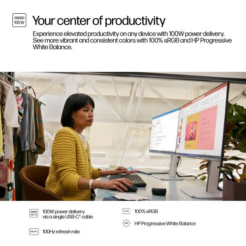 HP Series 5 Pro 23.8 inch FHD USB-C Monitor - 524pu