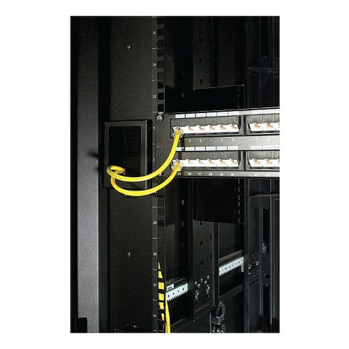 APC NetShelter Cable Management, Mounting Rail Brush Strips, Set of 6, for NetShelter SX 750 mm Wide, Black, 76 x 114 x 13 mm