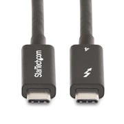 StarTech.com 6.6ft (2m) Active Thunderbolt 4 Cable, 40Gbps, 100W Power Delivery, 4K/8K Video, Intel-Certified Thunderbolt Cable - Compatible w/ USB4/Thunderbolt 4/ USB 3.2/ USB Type-C/DisplayPort/Thunderbolt 3