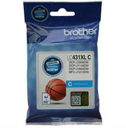 Brother LC431XLC XL CYAN INK ink cartridge 1 pc(s) Original Black