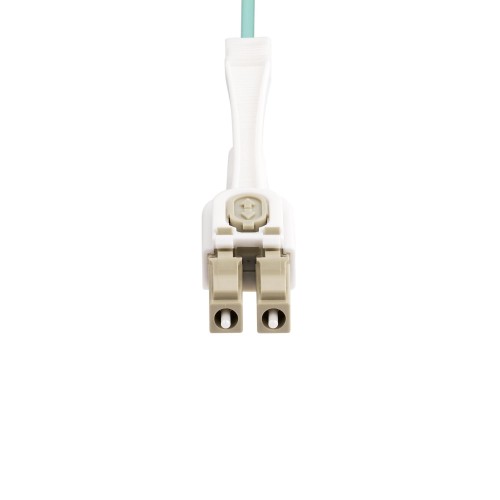 StarTech.com 3m (9.8ft) LC to LC (UPC) OM4 Multimode Fiber Optic Cable w/Push Pull Tabs, 50/125µm, 100G, Bend Insensitive, Low Insertion Loss - LSZH Fiber Jumper Cord