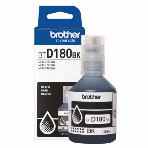 Brother BTD180BK Black Genuine Ink Bottle