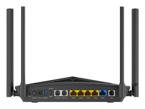 D-Link DSL-X3052E wireless router Gigabit Ethernet Dual-band (2.4 GHz / 5 GHz) Black