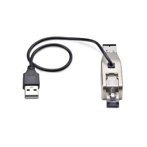 StarTech.com Gigabit Fiber to RJ45 Ethernet Media Converter Dongle, Optical Singlemode 10km/Multimode 800m, USB Powered, Compact Design, Metal Housing, Micro Mini, TAA