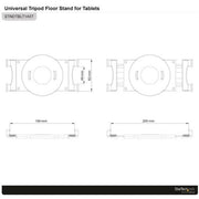StarTech.com Adjustable Tablet Tripod Stand - TAA