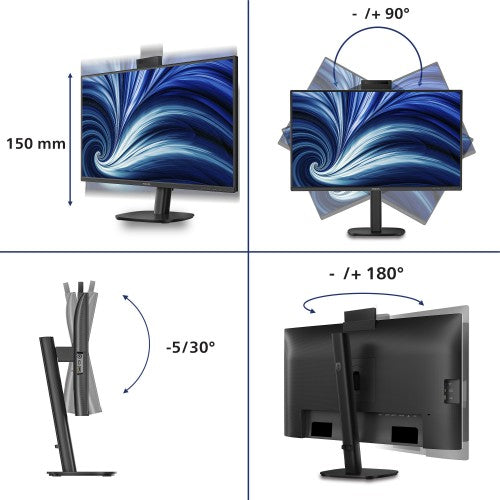 Philips 3000 series 27B2U3601H/75 computer monitor 68.6 cm (27") 2560 x 1440 pixels Quad HD LCD Black