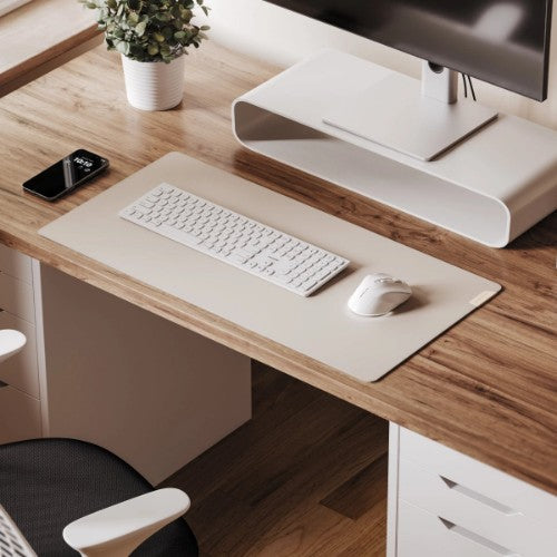 ALOGIC Duo Reversible Desk Mat with Premium Felt and Vegan Leather