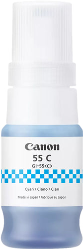 Canon GI-55 CYAN INK BOTTLE FOR GX1060 / GX2060 - 3K PAGE YIELD