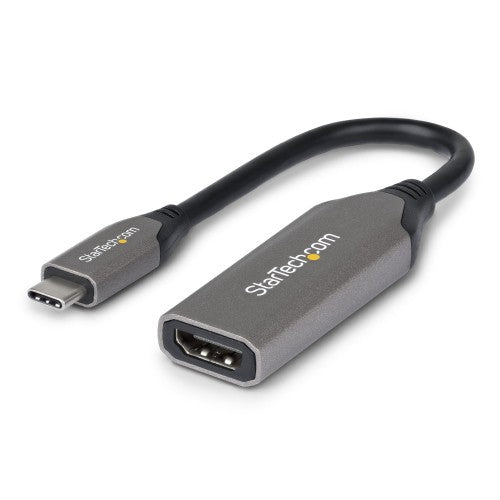 StarTech.com USB-C to HDMI Adapter, 8K 60Hz / 4K 120Hz, Thunderbolt / USB4 Compatible, USB C to HDMI 2.1 Converter, HDR10+, 7.9in (20cm) Cable