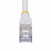 StarTech.com 50cm White CAT8 Ethernet Cable, Snagless RJ45, 25G/40G, 2000MHz, 100W PoE++, S/FTP, 26AWG Pure Bare Copper Wire, LSZH, Shielded Network Patch Cord w/Strain Reliefs, Individually Tested