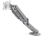 StarTech.com Desk Mount Dual Monitor Arm with USB & Audio, Desk Clamp VESA Mount for up to 32" (17.6lb/8kg) Displays, Ergonomic Full Motion Dual Monitor Arm - Silver