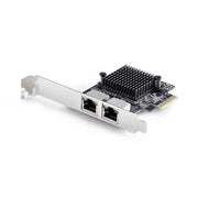StarTech.com 2-Port 5G Gigabit PCIe Network Adapter Card, 5G/2.5G/1G/100M/10M PCI Express LAN Card, Realtek RTL8126, Windows and Linux, TAA Compliant