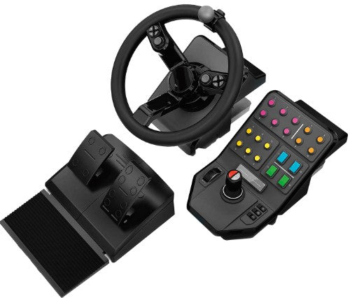 Logitech G 945-000063 Gaming Controller Black USB Steering wheel + Pedals Analogue PC