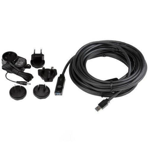 StarTech.com 10m USB 3.0 (5Gbps) Active Extension Cable - M/F - TAA